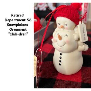 Retired Department 56 Snowpinions "Chill-dren" ornament